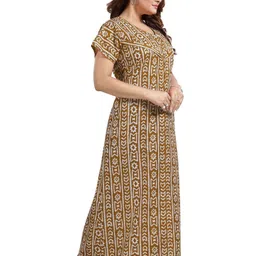 Gutthi Women Brown Nightdress image 5