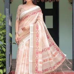 MAHARANI COUTURE Ethnic Motifs Printed Saree-picture-12