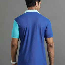 ECOLINE Clothing Men Antimicrobial Colourblocked Polo Collar T-shirt image 4