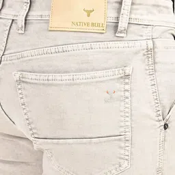 Native Bull Men Classic Slim Fit Mid-Rise Light Fade Stretchable Jeans image 4