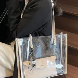 KPOP PU Structured Tote Bag image 2