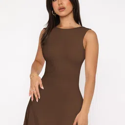 StyleCast Women's Round Neck Sleeveless Bodycon Mini Dress-picture-28