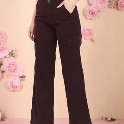 DressBerry Women Straight Fit High-Rise Cargo Jeans-image-39