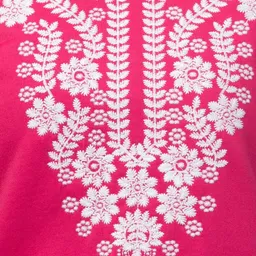 CROWN KING GARMENTS Ethnic Motifs Embroidered Thread Work Thread Work Kurti image 5