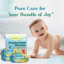 mumta Soft Cleansing Baby Wipes with Aloe Vera & Vitamin E -72x8 Counts image 4