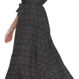 houseofcommon Women A-line Black Midi/Calf Length Dress-picture-11