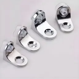 doorcam Steel Heavy Duty SHELF BUTTON/ L.BUTTON , EDGE CLAMP/Pack of 50 PCS/ SS FINISH 2 CMS Shelf Bracket-picture-10