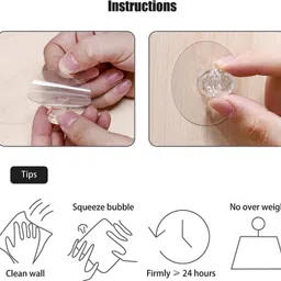 mercehive Self Adhesive No Drilling Wall Hook Sticking Adhesive Hanger Round Walls Strong Hook 12 image 2