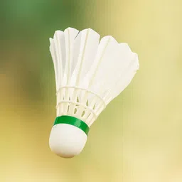 kaizen Diamond Badminton Shuttle Durable Feather Shuttle with Natural Cork Feather Shuttle - White image 5