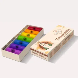 auradecor 7 Chakras Candles with Gem Stones Candle image 1