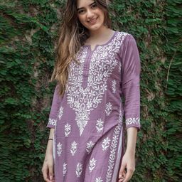 gosriki Women Embroidered Cotton Rayon Straight Kurta-picture-24
