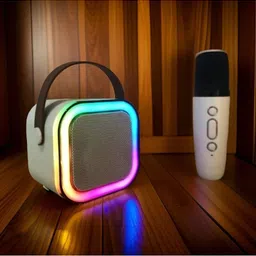 TechElectro K12 (PORTABLE BLUETOOTH SPEAKER)With Karaoke Mic RGB Light, HD Sound E-463 16 W Bluetooth Speaker-image-38