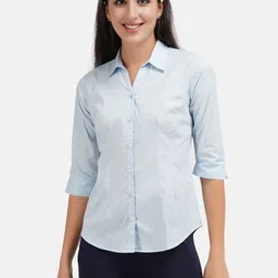 yellow pine Women Regular Fit Solid Curved Collar Formal Shirt-picture-20