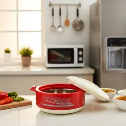 lakshmi Insulated Hot Box 500ml Small Roti/Food Casserole/Warmer, Steel Inner Thermoware Casserole image 5