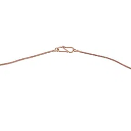 Estele Rose Gold-Plated Initial D Shaped Pendant With Chain image 5