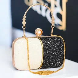 tooba handicraft Party Black Clutch-picture-18