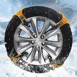 after cars Tyre Anti-Skid Chain Set of 6 pcs Compatible With Tata Nexon EV Spare Tire Hoist image 2