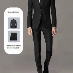 motrex Men Solid Double Breasted Party Blazer image 3