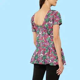 muhuratam Womens Multi-Black Colour Abstract Print Nylon Swim Suit With Cap Self Design Women Swim-dress Multicolor Swimsuit image 4