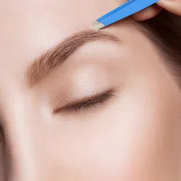 alis Stainless Steel Slant Tip Tweezer - Light Blue image 5