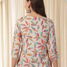 ethnicbasket Women Printed Cotton Blend Tunic Kurta image 3