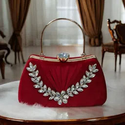 falcon bag Party Maroon Clutch-picture-34