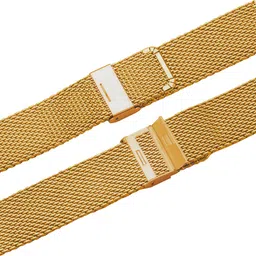 ACM Watch Strap Adjustable Metal for Fastrack Radiant Fx1 Smartwatch Gold 3702138 mm Stainless Steel Watch Strap image 4