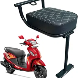 brxr Baby Seat for Scooty | Foldable | Safety & Comfort Ride Single Bike Seat Cover For Hero Pleasure, Pleasure Plus-picture-22