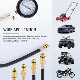 uptodatetools Analog Tire Pressure Gauge Engine Compression Tester Auto Engine Cylinder Automobile Pressure Gauge image 3