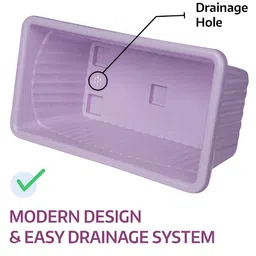 Kuber Industries Purple & Peach-Colored 2 Pieces Textured Lightweight Planters image 4