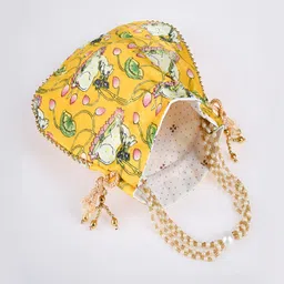 Kuber Industries Printed Embellished Detail Potli Clutches image 5