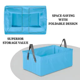 Kuber Industries Blue 3 Pieces Wardrobe Drawer Organisers image 5