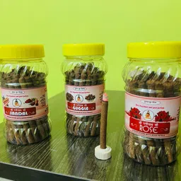 punam fashion store Incense stick - combo of 3 rose, sandal, guggul-picture-41