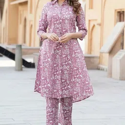 shrivani Women Pure Cotton Kurta Pant Set-picture-17