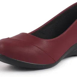 fausto Wedge Heel Slip-On Ballerina Shoes|Elegant Work Flats|Formal Shoes Slip On For Women image 4