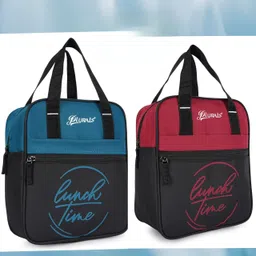 plurals New Stylish Storage TIffin BAG School/Collage Or Picnic Unisex Water Waterproof Lunch Bag image 1