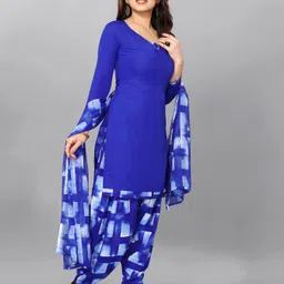 wonder weave Unstitched Crepe Salwar Suit Material Printed image 3