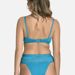 StyFun Pack Of 2 Bra Panty Lace Lingerie Set VM_Set_Blumer_Purple_Cat_Blue_B image 5