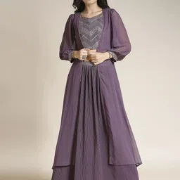 madhuram Embellished Stitched Lehenga & Crop Top-picture-25