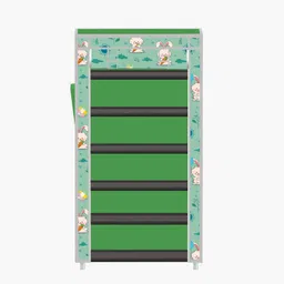 zenvexyo 6 Tire Foldable Collapsible Wardrobe Storage Organizer Almirah Cloth Rack PP Collapsible Wardrobe image 2