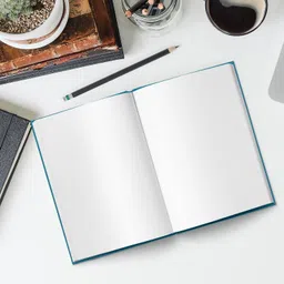 paperkraft Blue Debossed A5 Notebook Ruled 192 Pages image 3