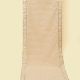manyavar Net Embroidered Beige Men Dupatta-picture-27