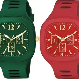 arzs Analog Watch - For Boys GREEN-RED-picture-16