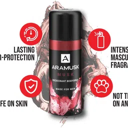 aramusk Musk Everyday Wear Body Deodorant Spray - For Men image 5