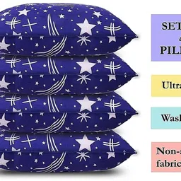 villagers LUXURY Polyester Fibre Abstract Sleeping Pillow Pack of 6 image 5