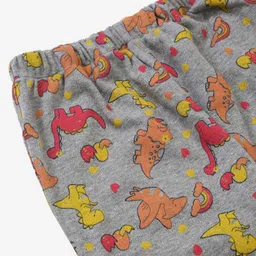 Hippodrome Boys Grey & Red Printed Pure Cotton Night suit image 2