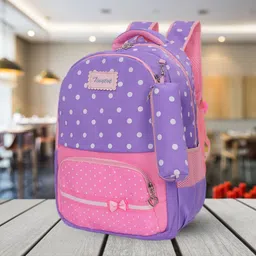 tinytot SB116_03 School Backpack College Bag Travel Bag with Pencil Pouch 2nd Standard onward Waterproof School Bag image 2