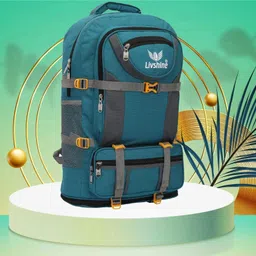 livshine Rucksack For Hiking Trekking And Travel - Unisex Rucksack - 70 L (See Green) Rucksack - 70 L image 1