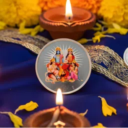 parasmoni Lord Ram, Sita, Lakshman & Hanuman –999 Silver Modern Coin Collection-picture-47