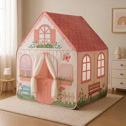 shopnow 40-New EXCELLENT BIG SIZE KIDS PLAY TENT FOR GIRLS AND BOYS ( PINK DOREMON) image 3